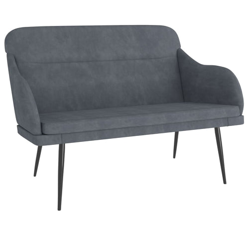 Divanetto Grigio Scuro 110x76x80 cm in Velluto