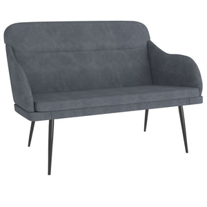 Divanetto Grigio Scuro 110x76x80 cm in Velluto