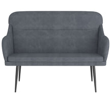 Load image into Gallery viewer, Divanetto Grigio Scuro 110x76x80 cm in Velluto