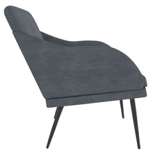 Load image into Gallery viewer, Divanetto Grigio Scuro 110x76x80 cm in Velluto