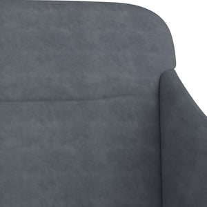 Divanetto Grigio Scuro 110x76x80 cm in Velluto