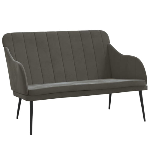 Divanetto Grigio Scuro 110x76x80 cm in Velluto