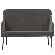 Load image into Gallery viewer, Divanetto Grigio Scuro 110x76x80 cm in Velluto