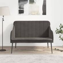 Load image into Gallery viewer, Divanetto Grigio Scuro 110x76x80 cm in Velluto