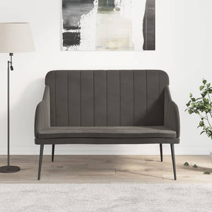 Divanetto Grigio Scuro 110x76x80 cm in Velluto