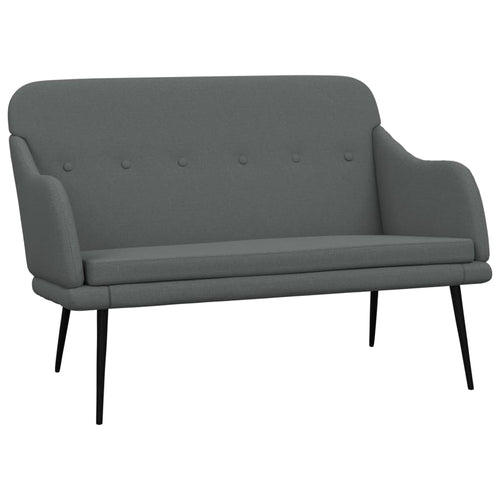 Divanetto Grigio Scuro 110x76x80 cm in Tessuto