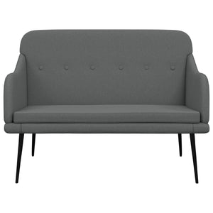 Divanetto Grigio Scuro 110x76x80 cm in Tessuto