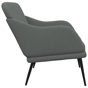 Divanetto Grigio Scuro 110x76x80 cm in Tessuto