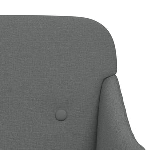 Divanetto Grigio Scuro 110x76x80 cm in Tessuto