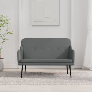 Divanetto Grigio Scuro 110x76x80 cm in Tessuto
