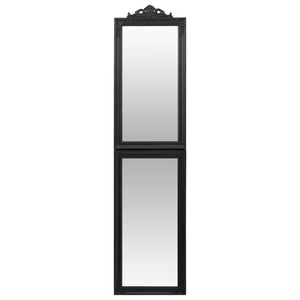 Specchio Autoportante Nero 40x160 cm
