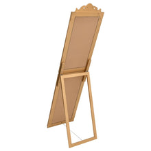Laden Sie das Bild in den Galerie-Viewer, Specchio Autoportante Dorato 45x180 cm