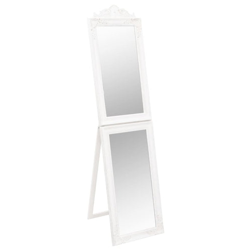 Specchio Autoportante Bianco 50x200 cm