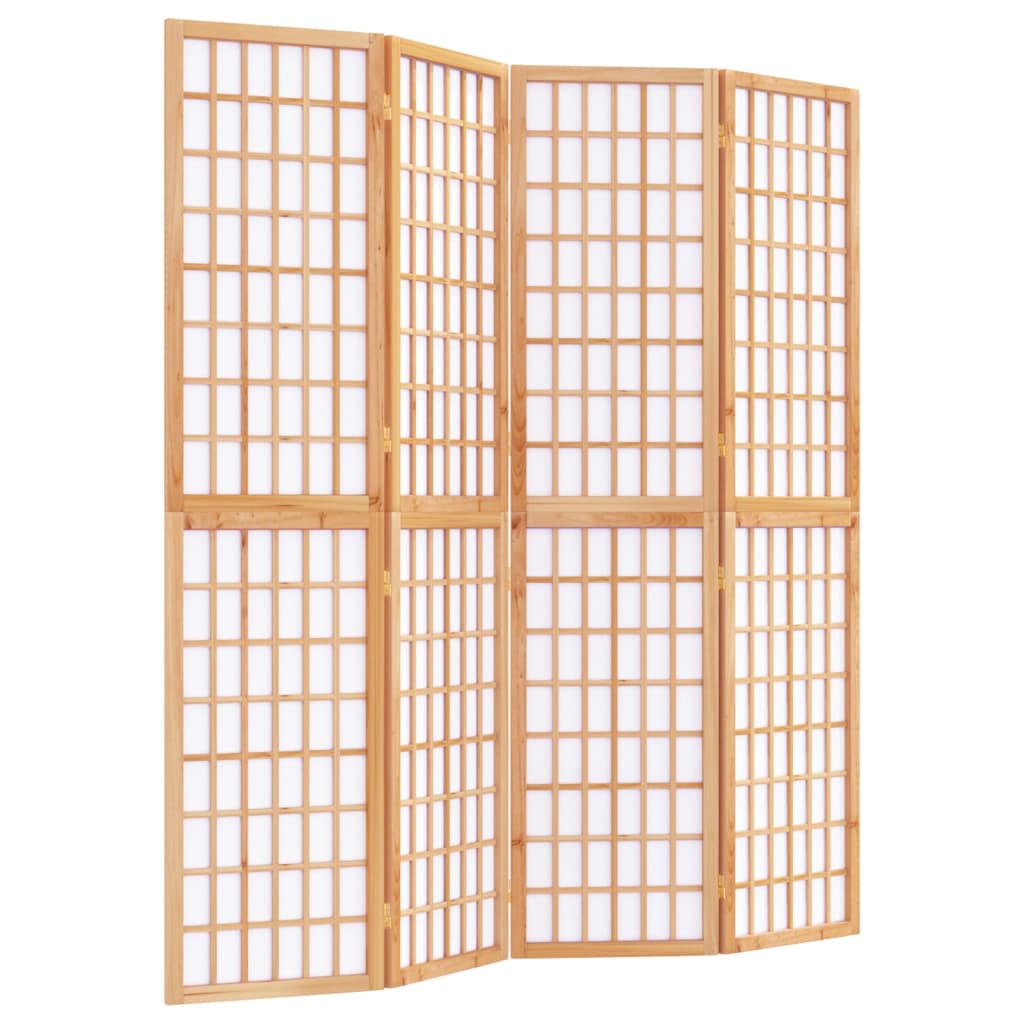 Separè 4 Pannelli Stile Giapponese 160x170 cm