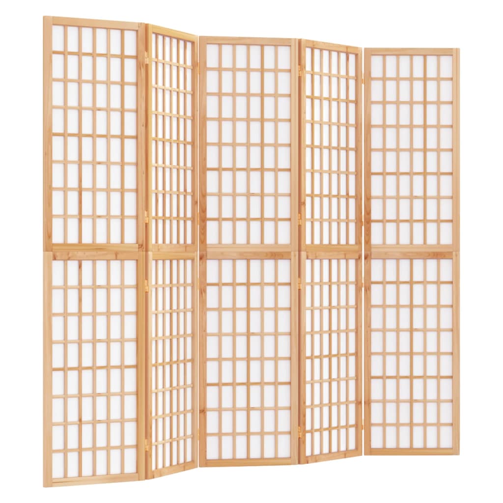 Separè 5 Pannelli Stile Giapponese 200x170 cm