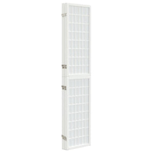 Separè 4 Pannelli Stile Giapponese 160x170 Bianco