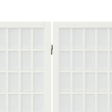 Load image into Gallery viewer, Separè 4 Pannelli Stile Giapponese 160x170 Bianco