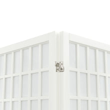 Load image into Gallery viewer, Separè 4 Pannelli Stile Giapponese 160x170 Bianco