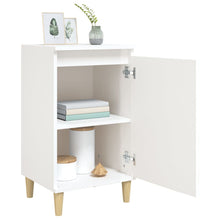 Charger l&#39;image dans la galerie, Comodini 2 pz Bianco Lucido 40x35x70 cm in Legno Multistrato