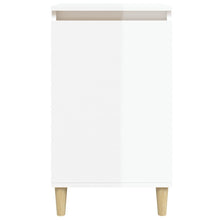 Charger l&#39;image dans la galerie, Comodini 2 pz Bianco Lucido 40x35x70 cm in Legno Multistrato