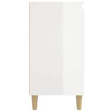 Charger l&#39;image dans la galerie, Comodini 2 pz Bianco Lucido 40x35x70 cm in Legno Multistrato