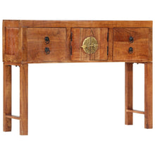 Carica l&#39;immagine nel visualizzatore di Gallery, Mobiletto Consolle 120x32x80 cm in Legno Massello Grezzo di Acacia