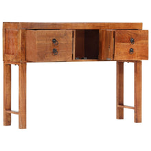 Carica l&#39;immagine nel visualizzatore di Gallery, Mobiletto Consolle 120x32x80 cm in Legno Massello Grezzo di Acacia