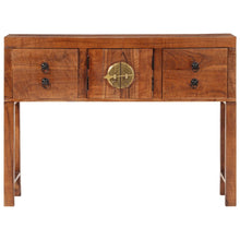 Carica l&#39;immagine nel visualizzatore di Gallery, Mobiletto Consolle 120x32x80 cm in Legno Massello Grezzo di Acacia