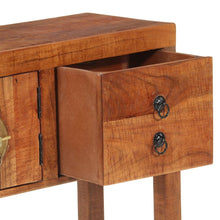 Carica l&#39;immagine nel visualizzatore di Gallery, Mobiletto Consolle 120x32x80 cm in Legno Massello Grezzo di Acacia