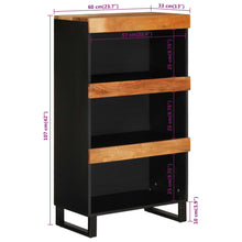 Charger l&#39;image dans la galerie, Mobiletto Credenza 60x33x107 cm in Massello di Acacia