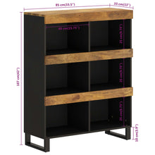 Charger l&#39;image dans la galerie, Mobiletto Credenza 85x33x107 cm in Massello di Mango
