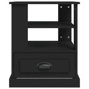 Mobiletto 1 Cassettino Nero 50x50x60 cm in Legno Multistrato