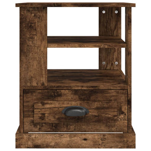 Mobiletto 1 Cassettino Rovere Fumo 50x50x60 cm in Legno Multistrato