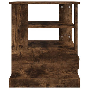 Mobiletto 1 Cassettino Rovere Fumo 50x50x60 cm in Legno Multistrato