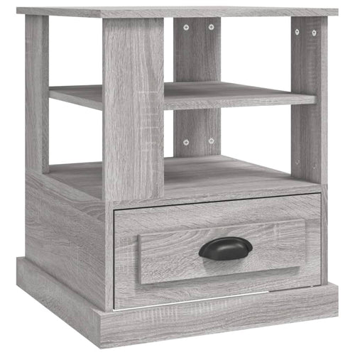 Mobiletto con Cassetto Grigio Sonoma 50x50x60 cm in Legno Multistrato