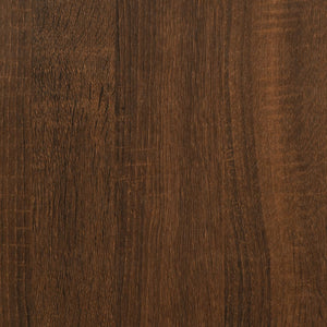 Mobiletto 1 Cassettino Rovere Marrone 50x50x60 cm in Legno Multistrato