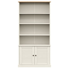 Laden Sie das Bild in den Galerie-Viewer, Libreria con 2 Ante 85x35x170 cm in Massello di Pino Bianco