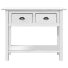 Carica l&#39;immagine nel visualizzatore di Gallery, Tavolo Consolle BODO 91x35x74 cm Legno Massello Pino Bianco
