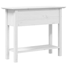 Carica l&#39;immagine nel visualizzatore di Gallery, Tavolo Consolle BODO 91x35x74 cm Legno Massello Pino Bianco