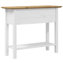 Load image into Gallery viewer, Tavolo Consolle BODO 91x35x74 cm Legno Massello Pino Marrone