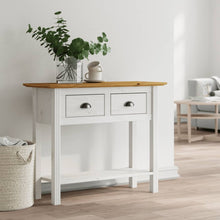 Load image into Gallery viewer, Tavolo Consolle BODO 91x35x74 cm Legno Massello Pino Marrone