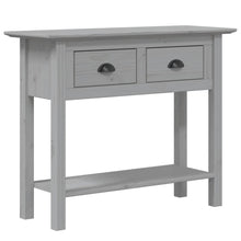 Load image into Gallery viewer, Tavolo Consolle BODO 91x35x74 cm Legno Massello Pino Grigio