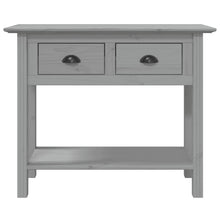 Load image into Gallery viewer, Tavolo Consolle BODO 91x35x74 cm Legno Massello Pino Grigio
