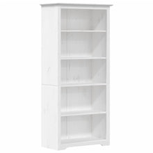 Load image into Gallery viewer, Libreria BODO 5 Ripiani 82x40x173 cm Legno Massello Pino Bianco