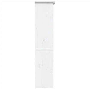 Libreria BODO 5 Ripiani 82x40x173 cm Legno Massello Pino Bianco