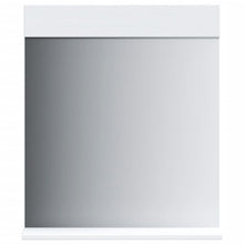 Charger l&#39;image dans la galerie, Specchio per Bagno con Ripiano Bianco 60x12x70 cm Legno Massello