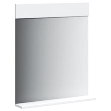 Charger l&#39;image dans la galerie, Specchio per Bagno con Ripiano Bianco 60x12x70 cm Legno Massello