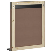 Laden Sie das Bild in den Galerie-Viewer, Specchio per Bagno con Ripiano Nero 60x12x70 cm Legno Massello