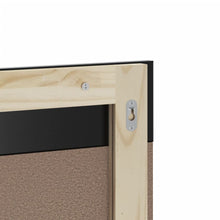 Laden Sie das Bild in den Galerie-Viewer, Specchio per Bagno con Ripiano Nero 60x12x70 cm Legno Massello