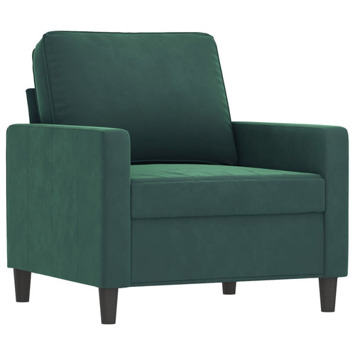 Poltrona Verde Scuro 60 cm Velluto